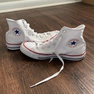 White high top Chuck Taylor Converse